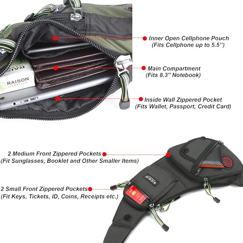 NICGID Sling Bag Chest Shoulder Backpack Crossbody Bags Casual Daypack for Men Women - Image 4