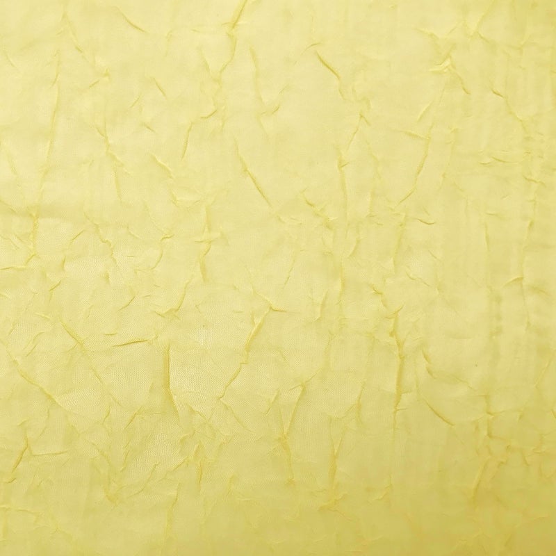 No. 918 Erica Crushed Sheer Voile Rod Pocket Curtain Panel, 51" x 84", Yellow - Image 5