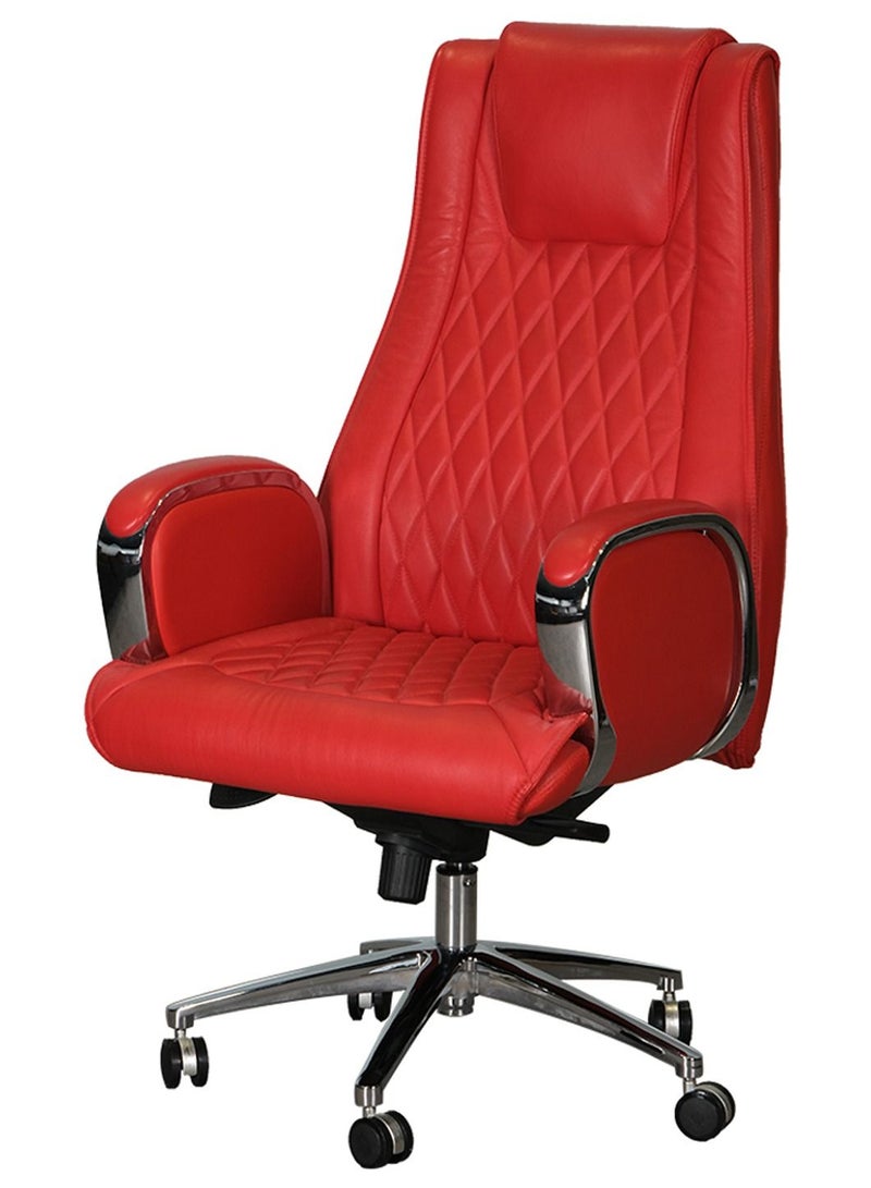 HUIMEI Huimei 1202-A High Back Office Chair Red Color  - Image 1