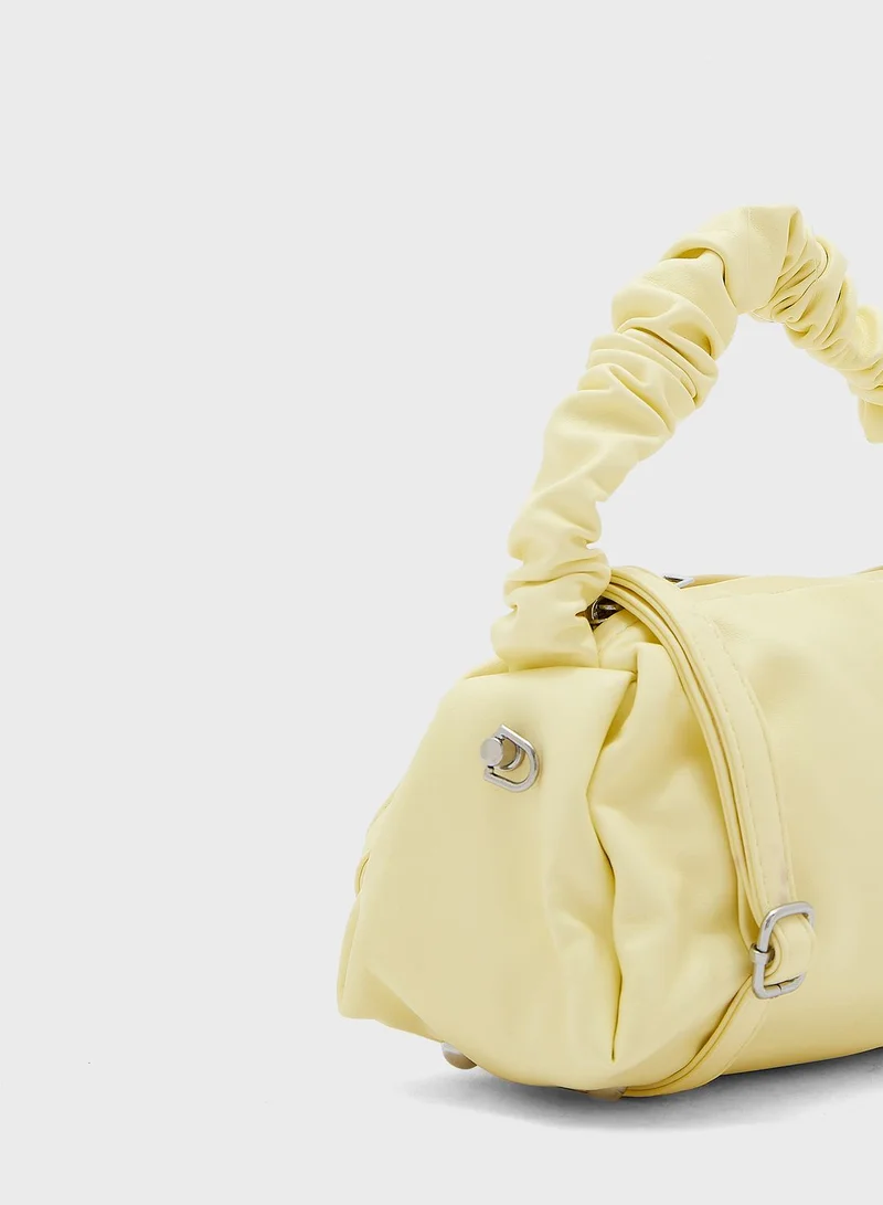 Ginger Scrunch Handle Handbag