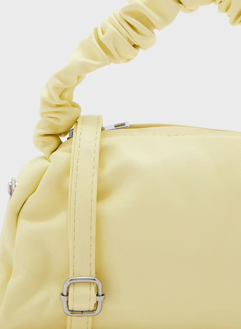 Ginger Scrunch Handle Handbag