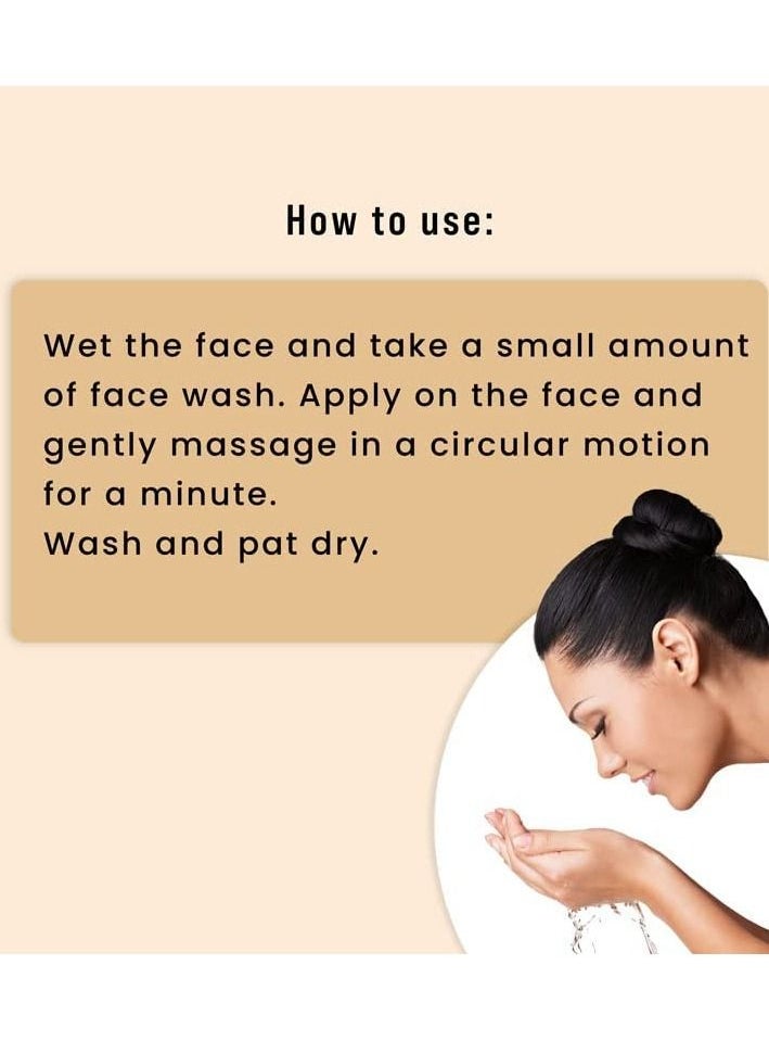 Sirona - Sirona Natural Exfoliating Face Wash Facial Cleanser - 4.2 Fl Oz with Apricot, Flax-seed Extracts & Mint Oil, Contains No Chemical Actives- Helps in Blemishes, Fights Acne, Non-drying (Pack of 2) - Image 1