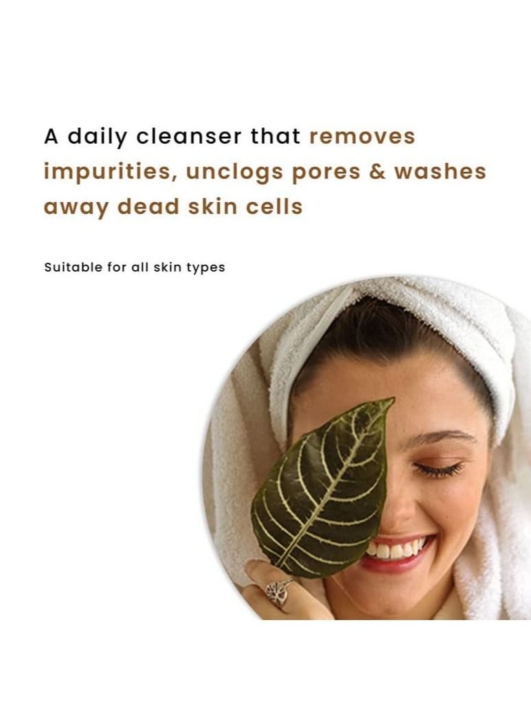 Sirona - Sirona Natural Exfoliating Face Wash Facial Cleanser - 4.2 Fl Oz with Apricot, Flax-seed Extracts & Mint Oil, Contains No Chemical Actives- Helps in Blemishes, Fights Acne, Non-drying (Pack of 2) - Image 1