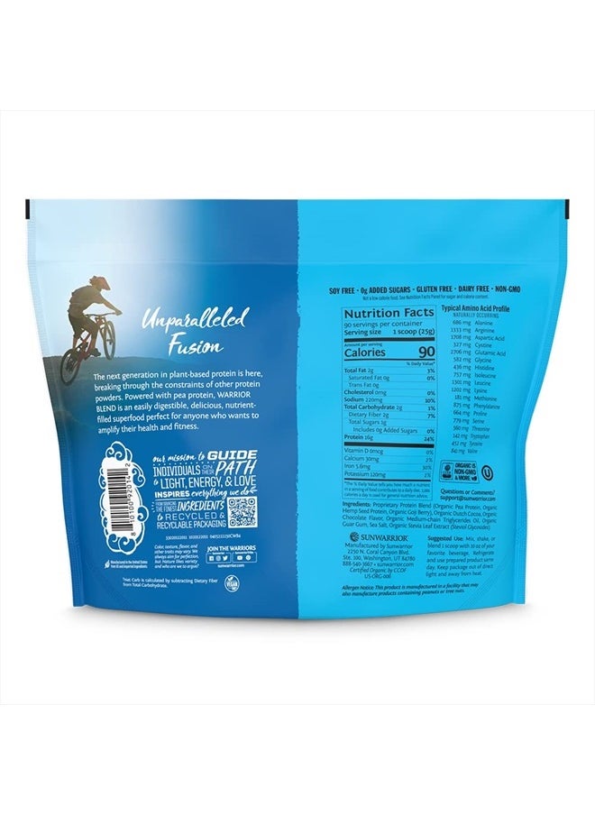 Sunwarrior Vegan Organic Protein Powder Plantbased Chocolate 90 Servings  - Image 2