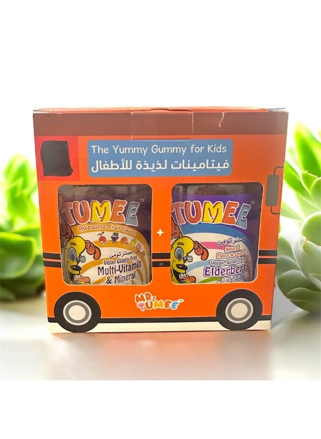MR.TUMEE Children's immune-boosting nutritional supplement: Elderflower + all vitamins