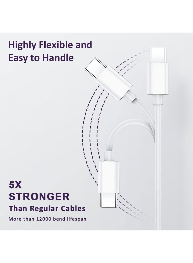 Lynacz Original Original USB-A to Type-C Fast Charging Cable Compatible with Vivo Y200/Y100/Y75/Y73/V27/V25/V21/T2 Series and All Type C model– 18W Quick Charge – 1 Meter – White - Image 4