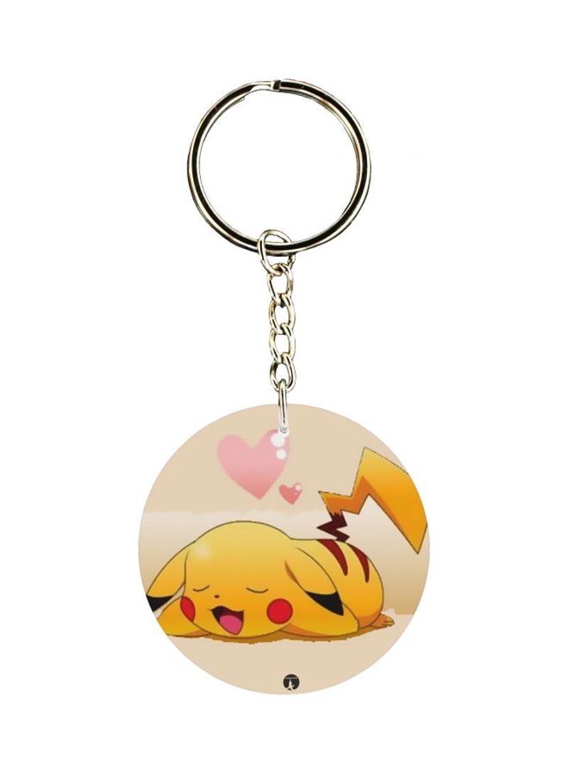 RKN Pikachu Printed Keychain