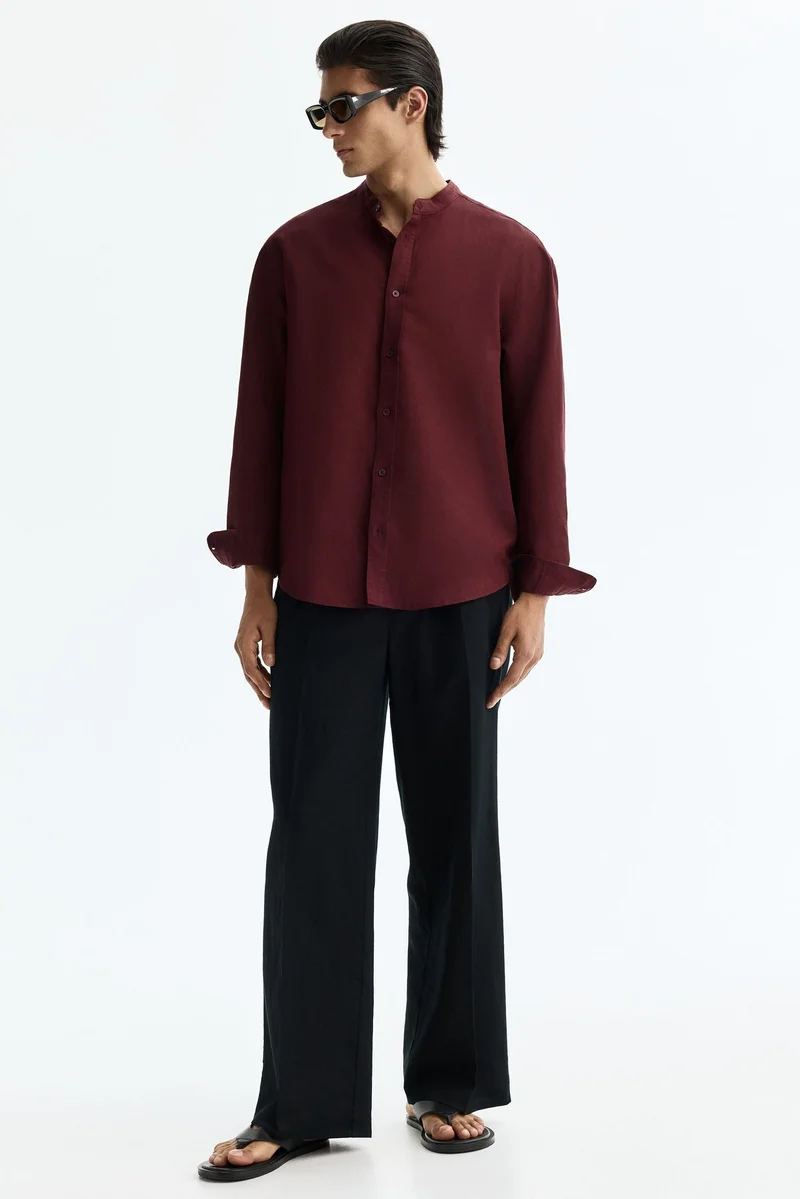H&M Relaxed Fit Linen-blend shirt