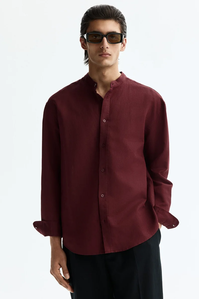 H&M Relaxed Fit Linen-blend shirt