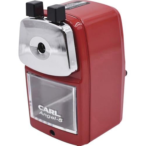CARL Angel Manual Pencil Sharpener, Red - Image 4