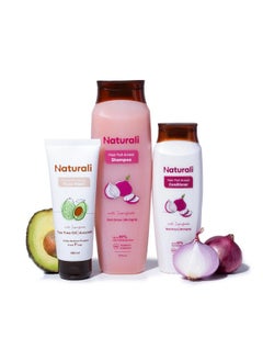 Hair Fall Arrest Shampoo + Hair Fall Arrest Conditioner + Daily Purifying Face Wash | Reduces Hairfall | Strengthens & Conditions Hair | Reduces Acne & Breakouts | 370Ml+180Ml+100Ml