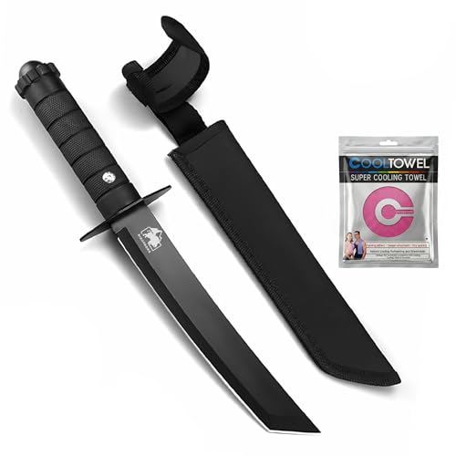 BISONBERG Kitchen Knife/Utility Knives for Kitchen Home & Office Use Ideal for Portable, Travel - Black (Manual) with Mini cooling towel - Image 4