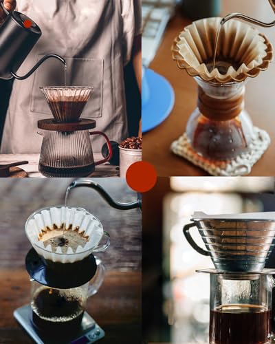 Bake Choice 1-2 Cup Small Coffee Filters,100 Count Disposable Basket Coffee Filter Paper, Compatible with Kalita Wave Dripper 155 Series, Single Serve Coffee Pot, Pour Over and Drip Coffee Maker, For 1-2 People - Image 4