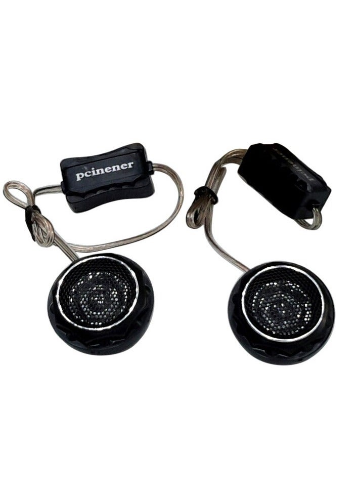 Mini-Tweeter Piezoeletric 2 Pack 120W High Frequency Car Truck Stereo Super Tweeters Built-In Crossover - Tw208