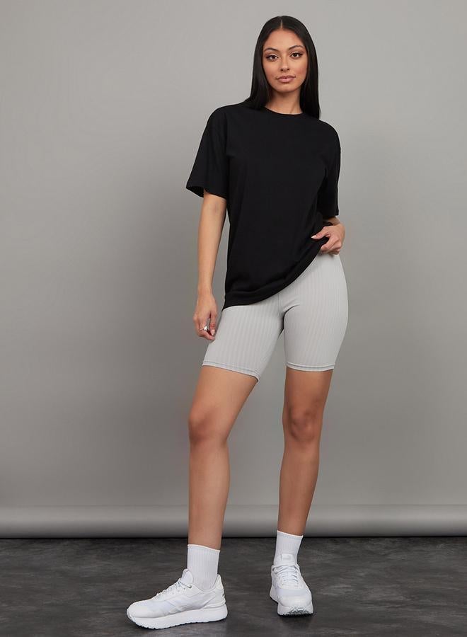 Styli Styli Pack of 2 - Solid Cotton Oversized T-shirt  - Image 3