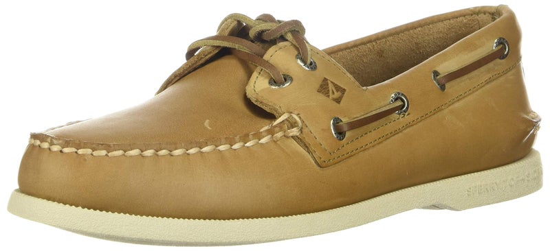 Sperry mens Authentic Original 2-eye Boat Shoe, Oatmeal, 8 Wide US - Image 1