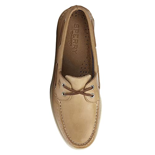 Sperry mens Authentic Original 2-eye Boat Shoe, Oatmeal, 8 Wide US - Image 5