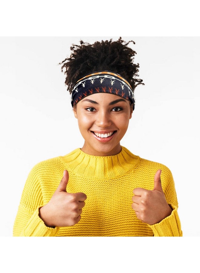 WILLBOND 4 Pieces African Headbands Yoga Headband Stretchy Wide Knotted African Hair Band Hair Accessories for Women and Girls (Vintage Series) - Image 2