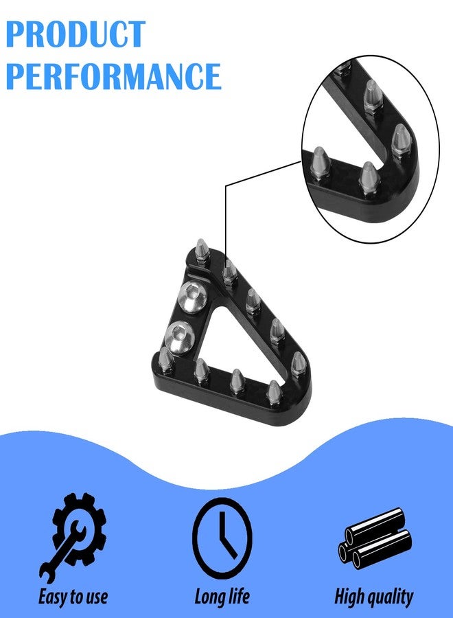PRO CAKEN Motorcycle Rear Brake Pedal Step Plate Compatible with 125-501 TC TX TX FC FE FX FS SX SXF EXC EXCF XC XCW XCF TPI 2016-2022,Black - Image 4
