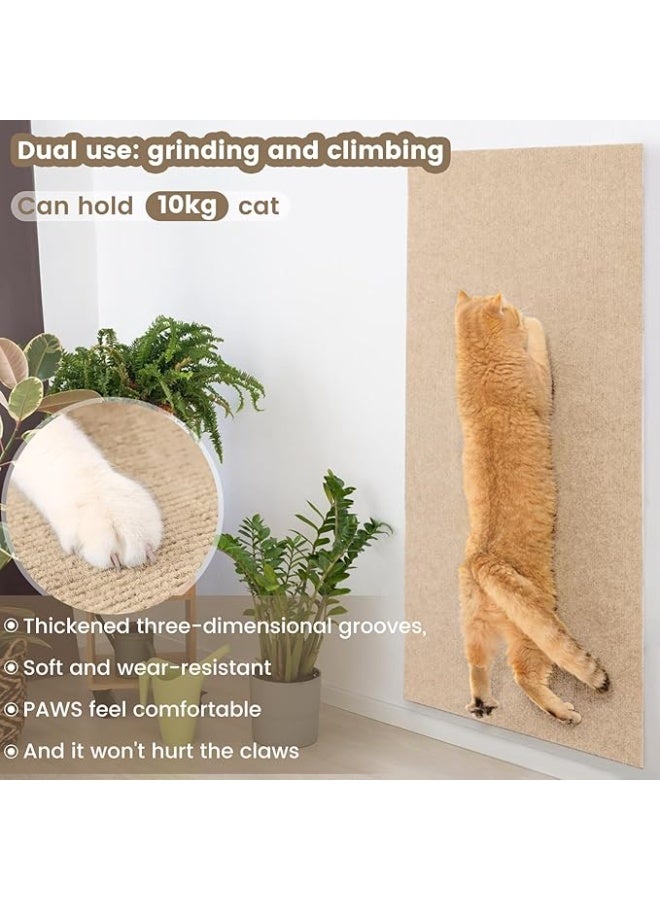 Self-Adhesive Cat Scratch Pad – Wall & Furniture Protector, DIY Cat Climbing Scratch Mat - Image 5