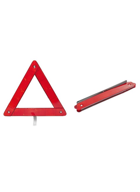 Triangle Road Warning Sign II - High-Visibility Reflective Emergency Sign with Stable Base and Foldable Design - Portable Safety Triangle for Emergency Roadside Assistance Vehicle Breakdowns