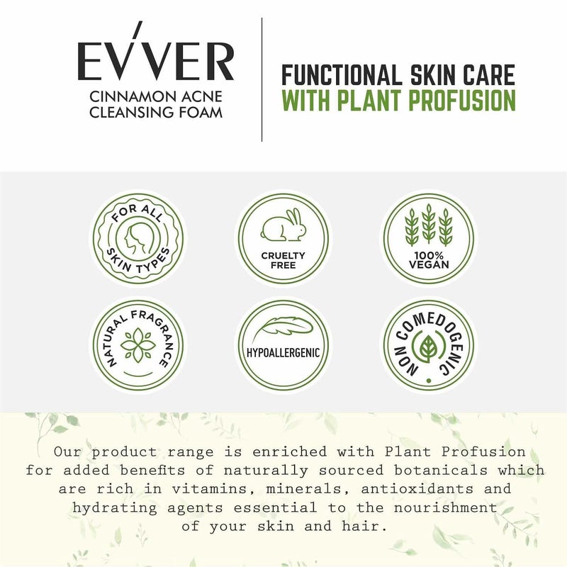Essentium Phygen Evver Cinnamon Acne Cleansing Foam Profused with Cinnamon and Tea Tree Oil 100 ml - Image 5