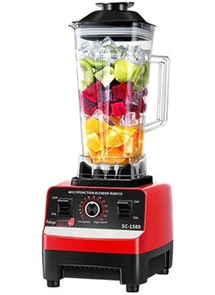 SILVER CREST Blender Smoothie Maker 4500W with 15 Speed Control 2L BPA-Free 6 Titanium Stainless Steel Blade Jug Blender mixer High Speed Juicer Ice Smoothie Frozen Dessert Hot Soup Nuts