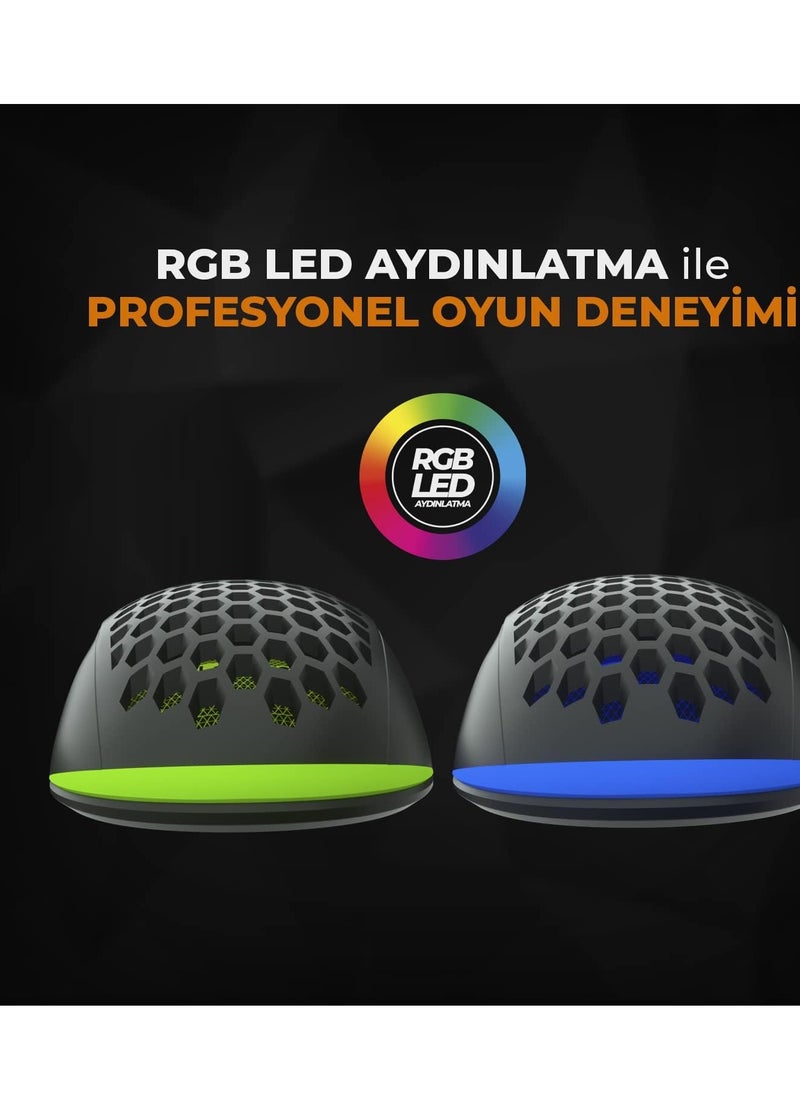 lecoo MS107 RGB Gaming Mouse – 3200DPI – 7 Button  - Image 5