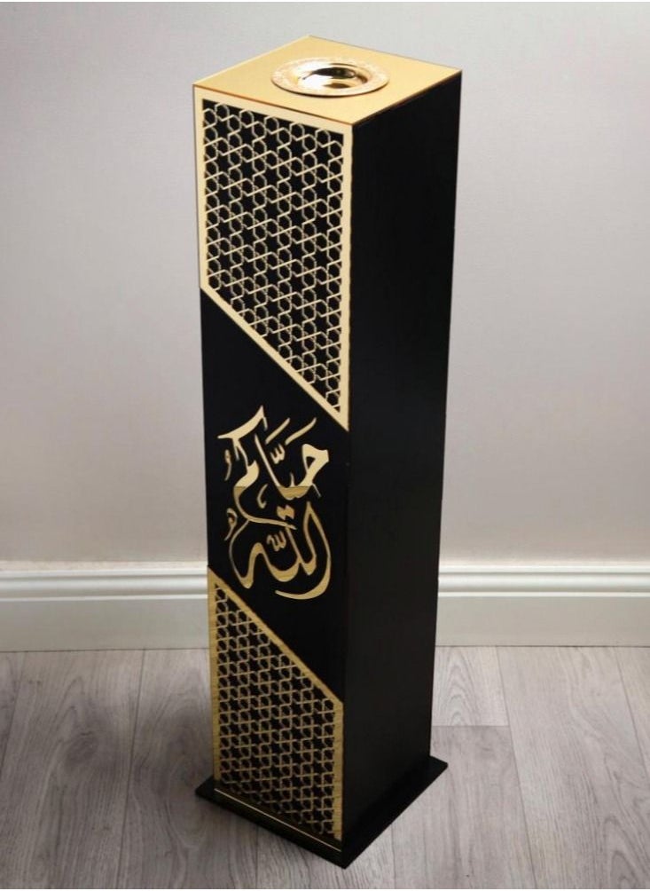 حكاية شمعة مبخره و مدخنه الاستقبال الفاخره تحمل عبارة حياكم الله 