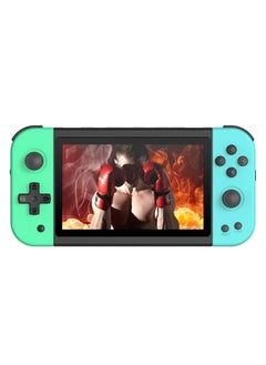 Powkiddy X51 Handheld Game Console Retro Video Game Console Built-in 5700 Games, 5-inch Linux Open Source Game Console Portable Gaming Console for Gameboy 64G (Greenish-blue)  - Image 1