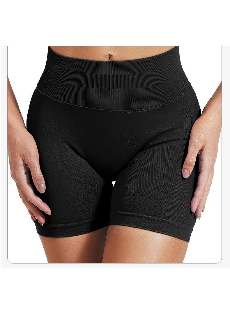 Shorts  Solid Seamless Half Pants Women Soft Fitness Outfits Yoga Pants Gym Running Bike Wear  - Image 2
