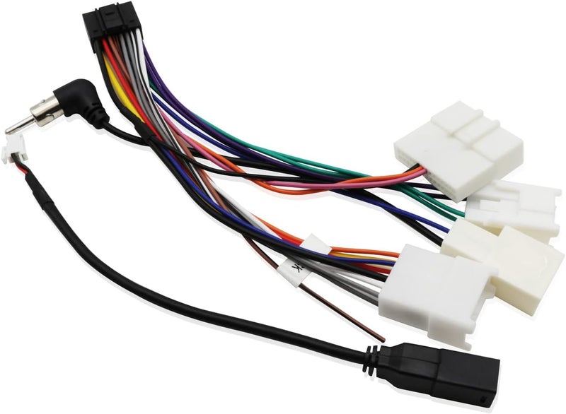 Fiegromech Car Stereo Wiring Harness for 2012 and Above Toyota - 16 Pin ISO Connector with USB Adapter and Reversing Wire - Image 1