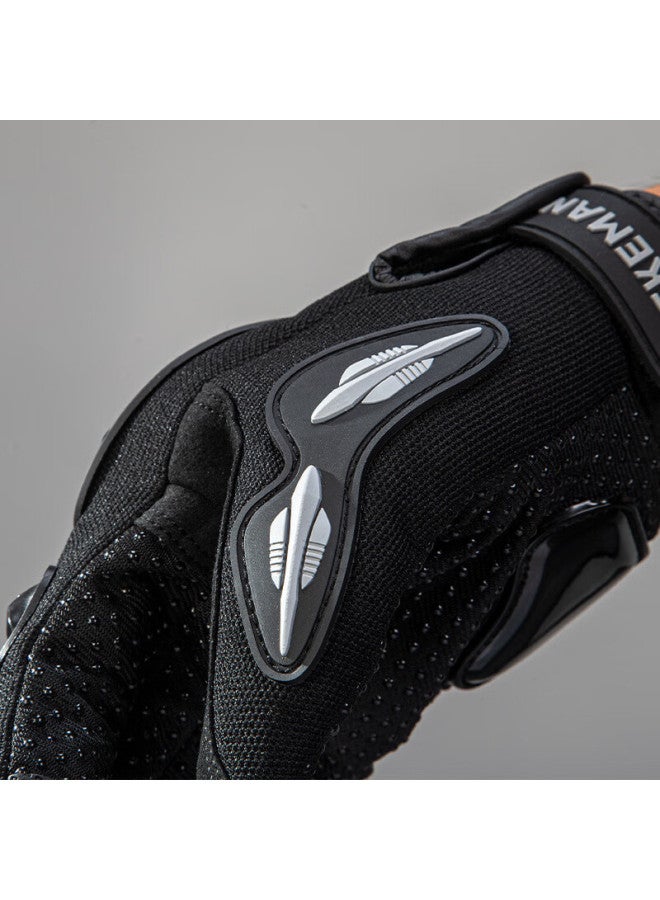 Car Return Carguimu Riding Motorcycle Gloves Windproof Anti-fall Moto Travel Motorcycle Riding Four Seasons Protection Full Finger Touch Screen Knight XL - Image 4