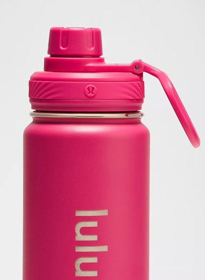 Lululemon 24oz Stainless Steel Back to Life Sport Water Bottles With Push-Pull Lid and Straw, BPA Free - Image 2