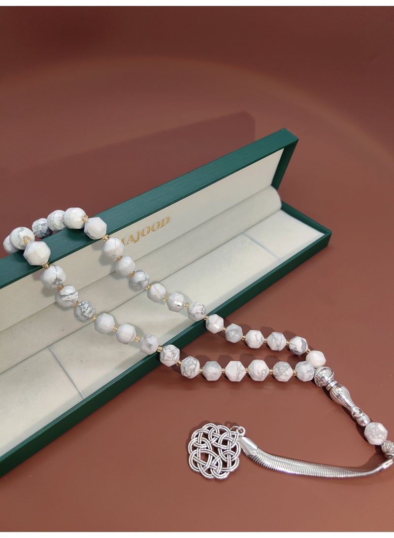 MAJOOD 33 Natural Agate Prayer Beads/Tasbih/10MM - Image 4