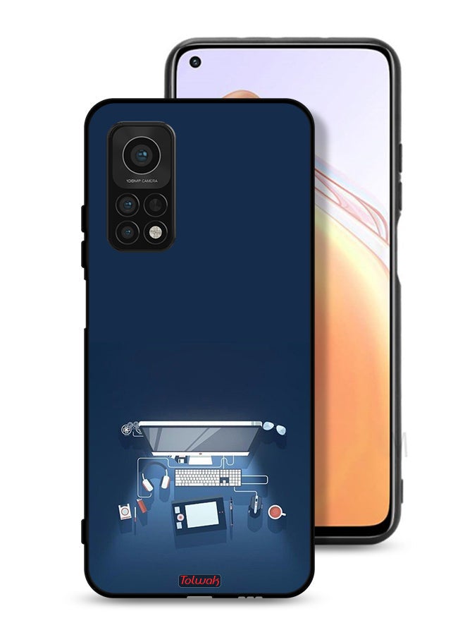 Tolwak Xiaomi Mi 10T 5G Protective Case Cover Computer Desk Art - Image 1