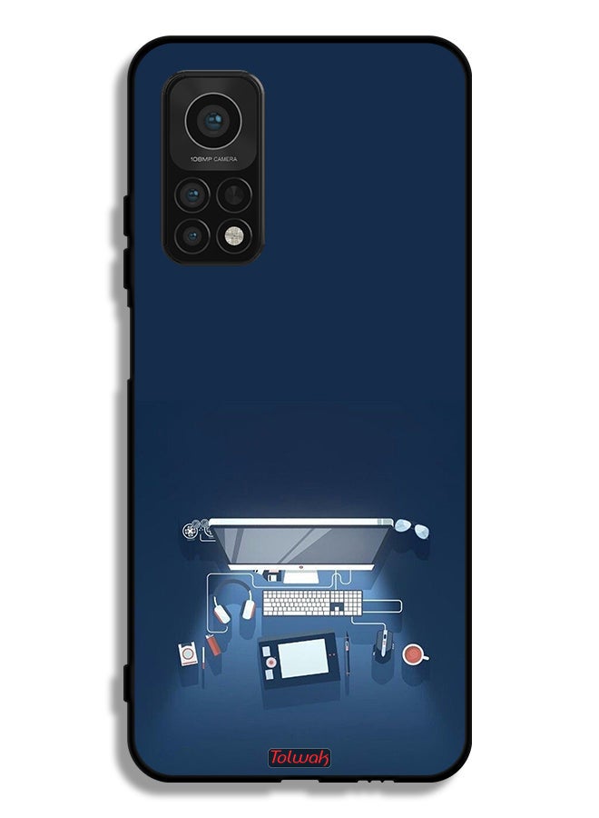 Tolwak Xiaomi Mi 10T 5G Protective Case Cover Computer Desk Art - Image 2