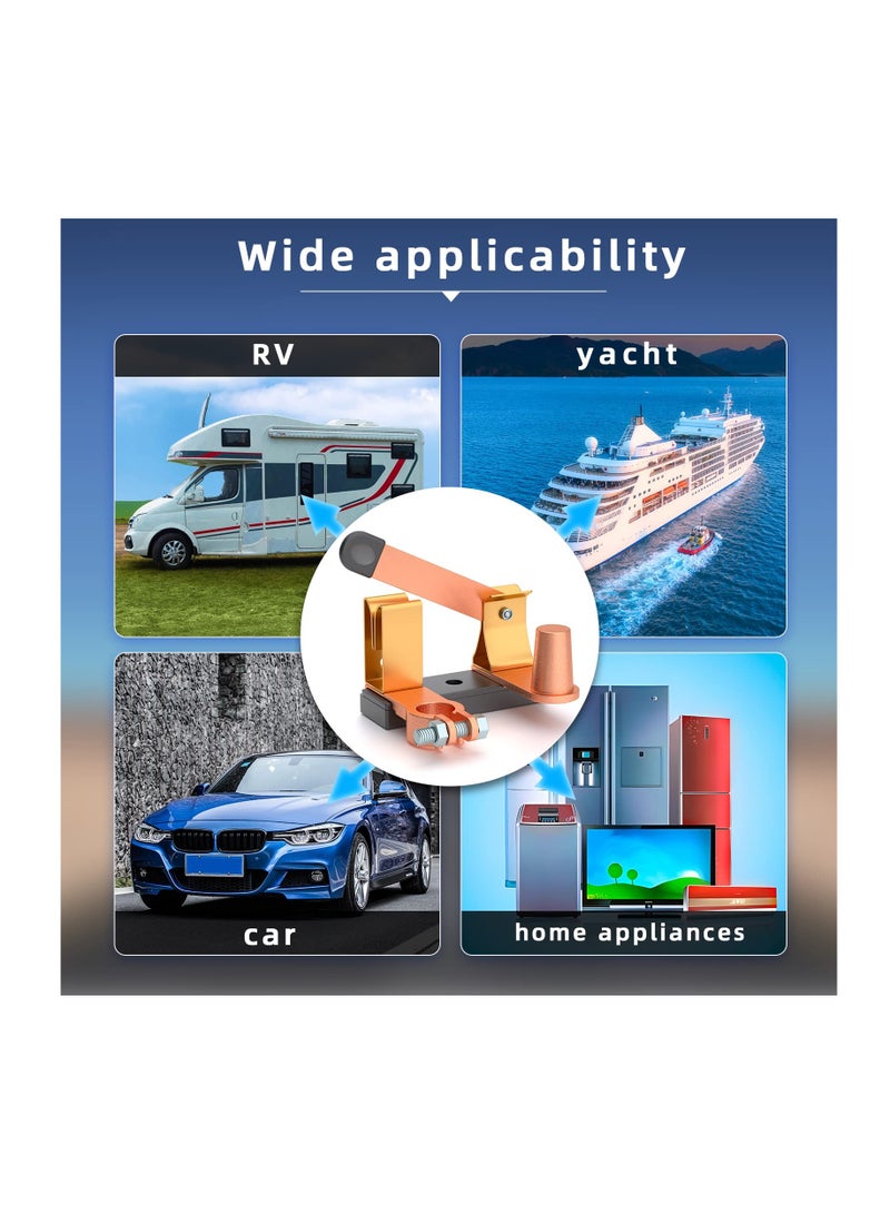 مفتاح فصل البطارية الثقيلة للسيارات 12V و 24V مثالي للسيارات والـ RV والقوارب والشاحنات - Image 2