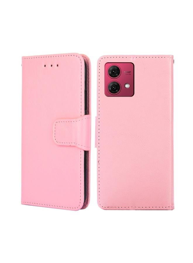 إيروريكس جراب لهاتف موتورولا موتو جي 84 5 جي، جراب هاتف جلدي بنسيج كريستالي - Image 1