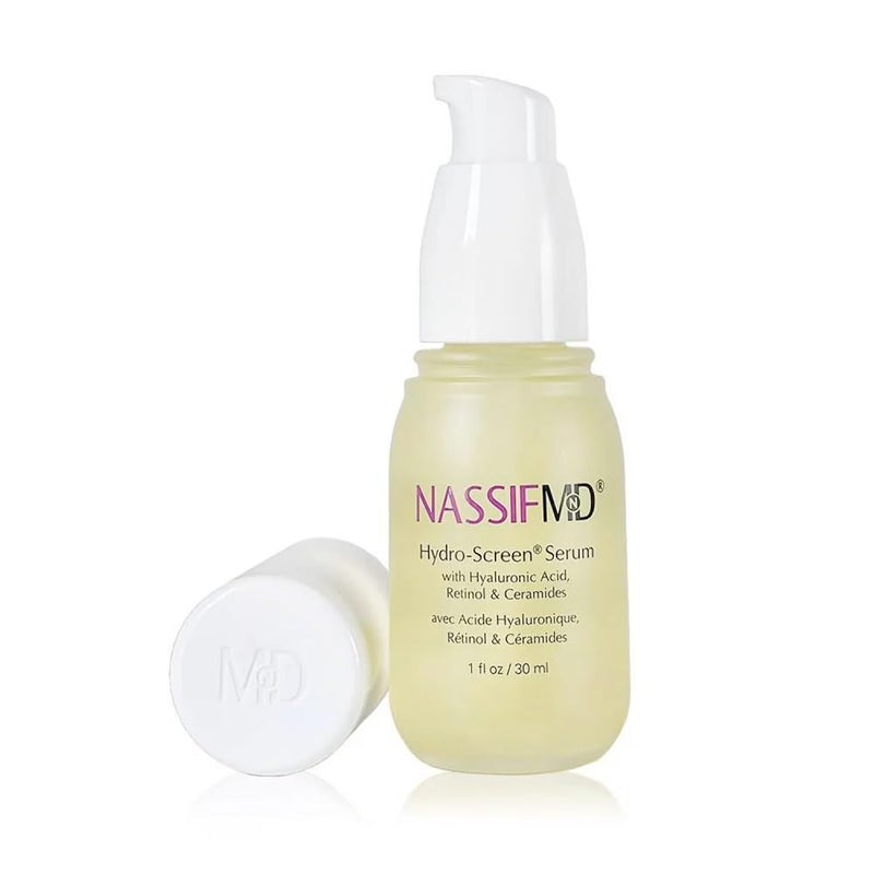 NassifMD Hydro-Screen Hydration Serum | Surgeon-Created Hyaluronic Acid, Ceramides & Retinol Formula for Plumping, Firming & Reducing Fine Lines - Image 1