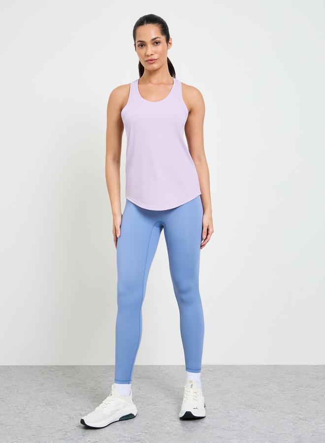 Take Two Purple Racerback Activewear Tank Top - Image 2