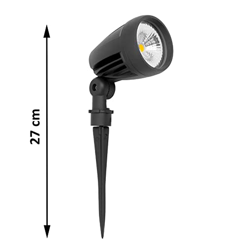 FILLISKA® 3 Watt LED Indoor/Outdoor High Beam Wall Highlighter, IP-65 Rainproof & Shockproof Body. (Matt Black High Beam) - Image 5