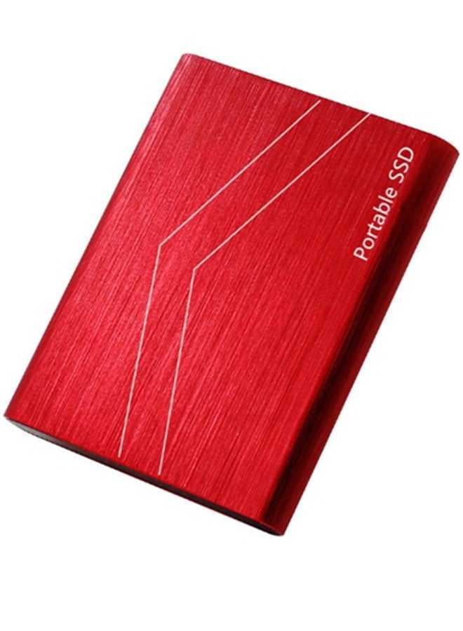 Portable Ssd Mobile Solid State Drive, External Hard Drive Usb3.1 Type C, Mini 2TB Expansion Hard Drive. Suitable for Desktop, ​Notebook, Mac, Ps4, Etc,Red  - Image 1