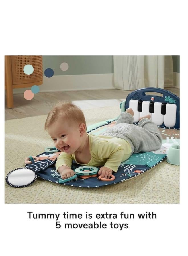 Play mat for children, a fun piano play mat for tummy time, an activity mat for babies with 5 educational sensory toys, music and lights from Toys Egypt, suitable for ages 0–9–12 months, code (2-88615). - Image 3