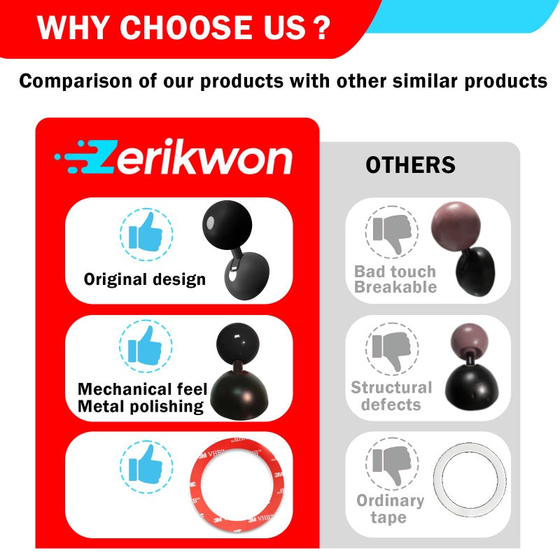 Zerikwon ðŸ¯ð—  Tape | Car Joystick Push Start Button Cover, Metal Push to Start Accessories, Car Starter Engine Start Stop Button Cover, Cool Car Accessories Interior Decor Push to Start Button Rocker,Black - Image 2