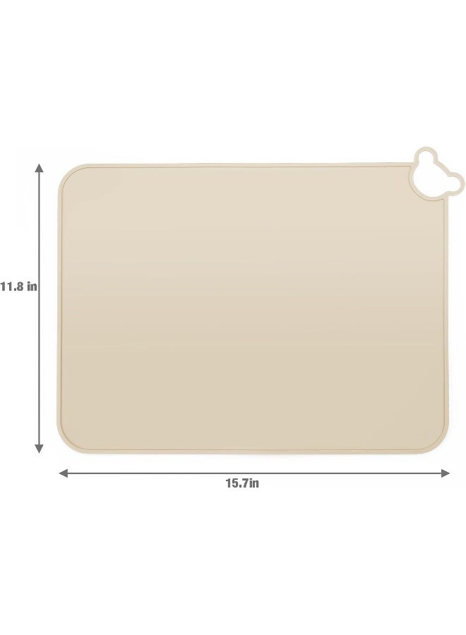 PandaEar 3 Pack Silicone Placemat for Toddlers Kids for Dining Table & Restaurants - Image 5