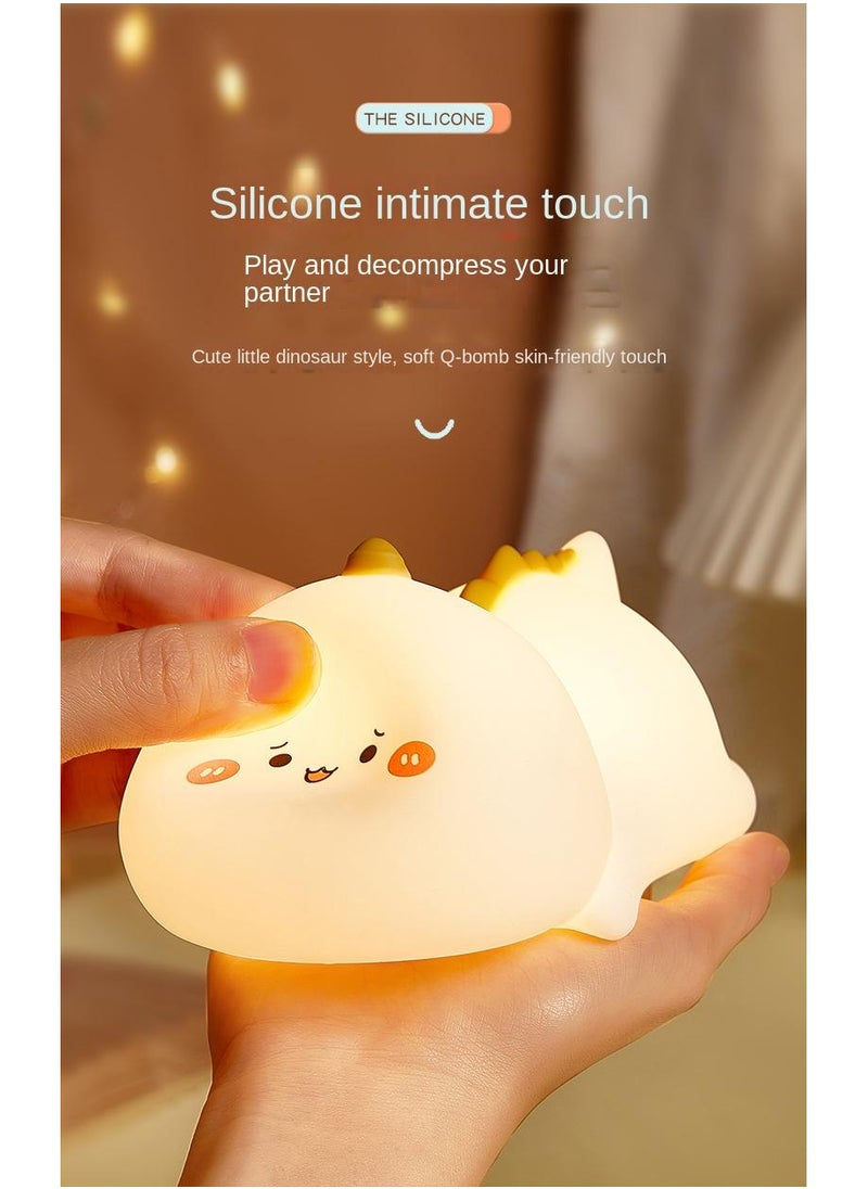 Y&D USB Little Dinosaur Silicone Night Light Bedroom Baby's Sleeping Bedside Light  - Image 5