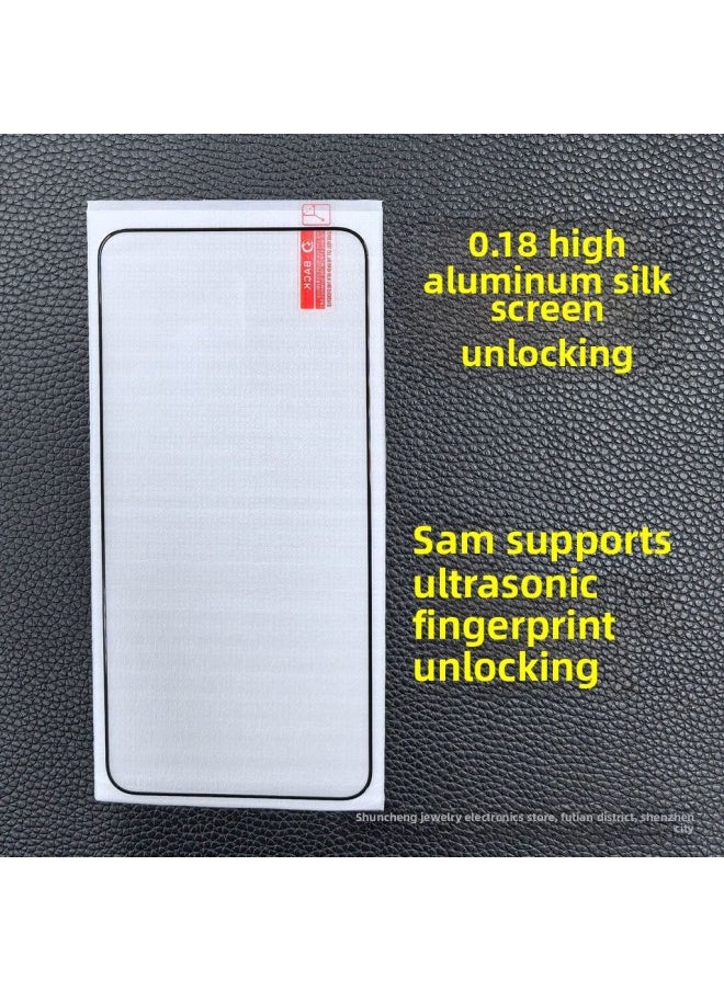 Generic - For S25Ultra Screen Printing Tempered Film Unlock Version S23 Transparent Unlock S24u S21 S22 Anti-peep-Color:Bright Edge Frosted Unlocked Version-Dimensions:S24Ultra - Image 1