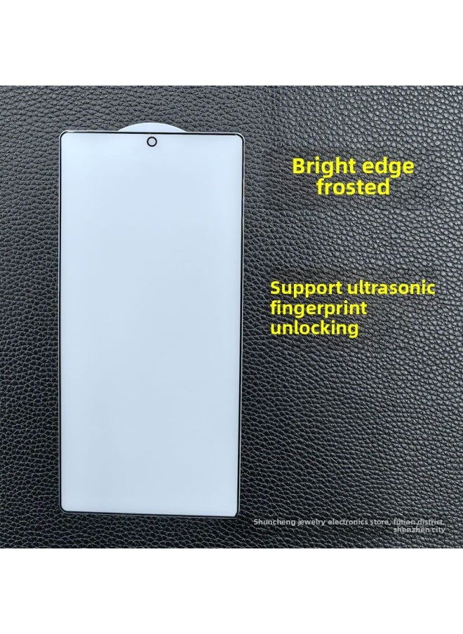 Generic - For S25Ultra Screen Printing Tempered Film Unlock Version S23 Transparent Unlock S24u S21 S22 Anti-peep-Color:Bright Edge Frosted Unlocked Version-Dimensions:S24Ultra - Image 1