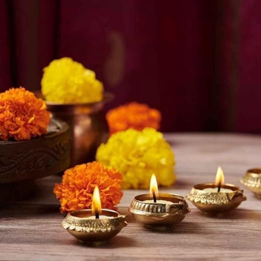 Om Phool Batti 100 Pcs. Cow Ghee Diya For Puja 30 Min Burning Time 100% Wax Free Ghee Batti For Pooja Festivals & Religious Rituals | Readymade Ghee Diya Batti - Image 2
